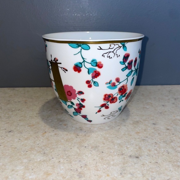 Cath Kidston Letter Alphabet Monogram H Mug 16oz Coffee Tea Cream Floral Chintz - Picture 2 of 8
